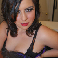 Plump teen posing in beautiful blue lingerie