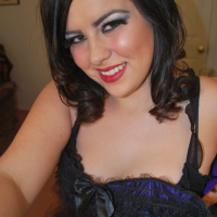 Plump teen posing in beautiful blue lingerie
