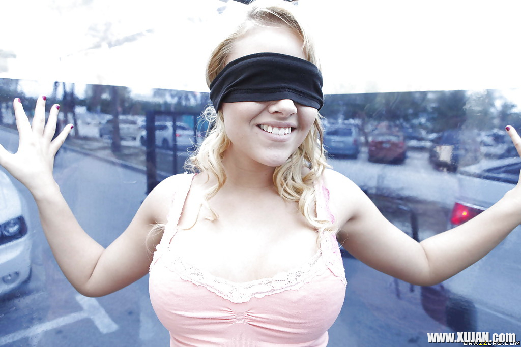 Smiley blonde babe Alexis Monroe flashing her nice tits and tempting ass - Photo #1638332
