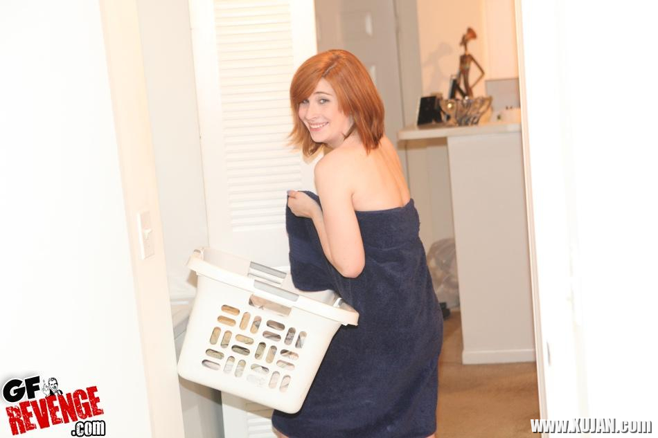 Redhead coed Sadie Kennedy makes a sex tape at home - Photo #1640950
