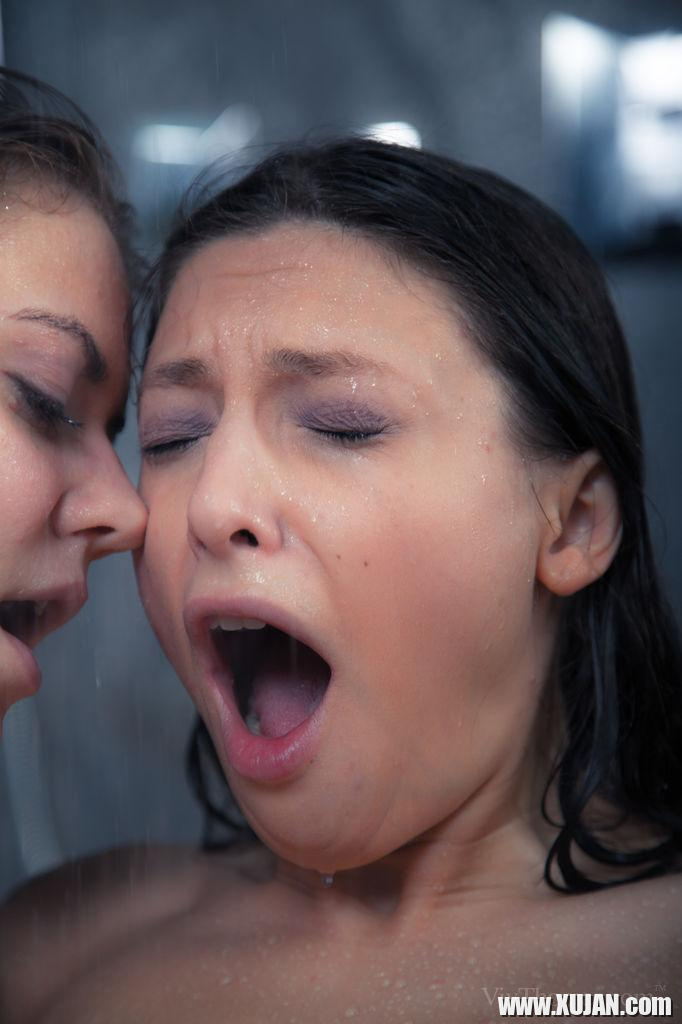 Patritcy A and Talia Mint take a hot shower together in Inhibition - Photo #1641935