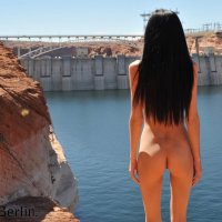 Zoe Rush posing Outdoors in her crotchless latex Pants