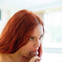 Redhead cutie Miss Olivia gets her pussy licked and dicked