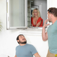Blonde Milf Alena Croft gets fucked in the Shower