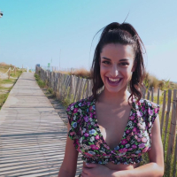 Filthy bitch Natasha Lapiedra gone wild in public