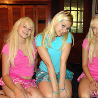 Horny sisters Cali and Cherish have a hot lesbian foursome