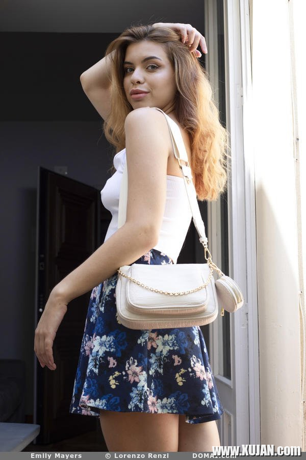 Emily Mayers strips off her cute skirt and white top - Photo #1675653
