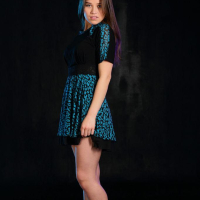 Pretty teen Foxy Salt strips naked and gets wet for you