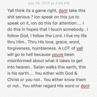 God be with you