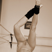 Vega Vixen posing in erotic black and white Photos