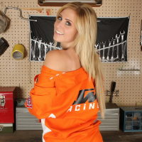 Teasing blonde teen
