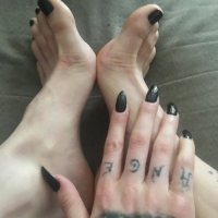Amazing Bianka Swool teasing a horny dude with her feet