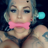 Gorgeous hottie Bianka Swool showing her tits while sucking a dick