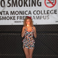 Blonde coed Alice Wonder gets naughty on the college campus