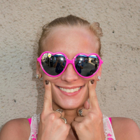Busty blonde coed Alice Wonder shares some hot pics from her vacation