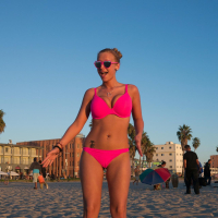 Busty blonde coed Alice Wonder shares some hot pics from her vacation