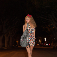 Blonde hottie Alice Wonder has fun out and about