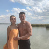 Adventurous young Elena Vedem enjoys outdoor swimming and riding hard cock
