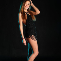 Naked Foxy Salt bends over and shows off her Holes