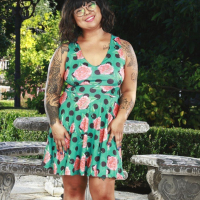 Shameless tattooed asian Lulu Sparkle reveals hairy snatch in backyard