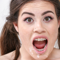 Kinky Veronica Valentine in braces mounts a dong
