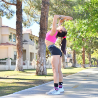 Sexy Sophia Sultry shows her amazingly fit body