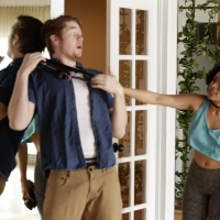 Exotic Teen Maya Morena blowing horny Guy
