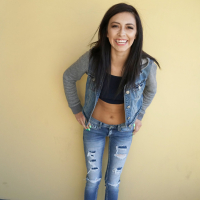 Skinny Kara Faux showing her tight Body