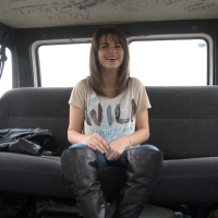 Cinthia Doll bounces on a strangers cock in a van