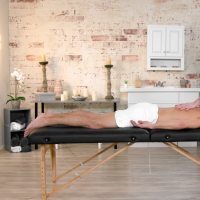 Kinky Crystal Taylor provides massage and pleasure with tight wet pussy