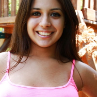 Bootylicious latina babe with big tits Jynx Maze slipping off her clothes