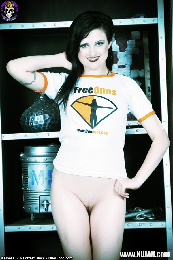 Annika Amour ready for Halloween in a FreeOnes Shirt - Photo #1736790