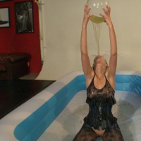 Naughty hot slut taking chunky cumshot from several cocks
