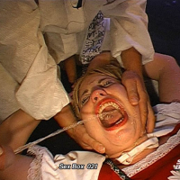 Nasty German sluts takes a rough fucking from several horny guys