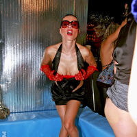 Lustful chicks having wild fun with malestrippers at the drunk party