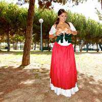 Busty Maiden Klara Gold sucks and fucks a Swordsman