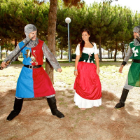 Busty Maiden Klara Gold sucks and fucks a Swordsman