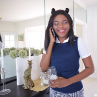 Lovely ebony schoolgirl Yara Skye improves her fuck skills