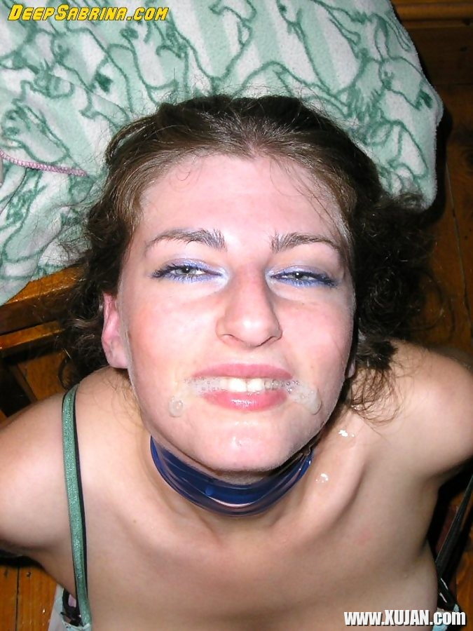 Sabrina Deep does excellent throatjob and gets covered in cum - Photo #1744433