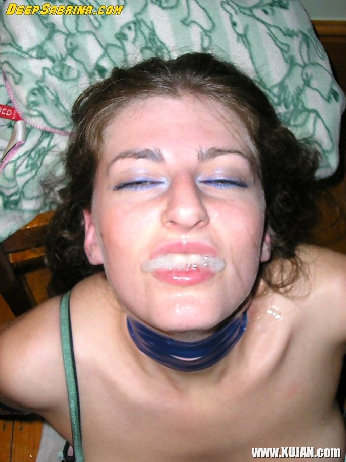 Sabrina Deep does excellent throatjob and gets covered in cum - Photo #1744434