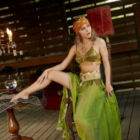 Alice Antoinette in Fantasy outfit shows Her Tits