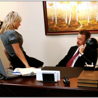 Busty secretary Velicity Von gets her moist snatch fucked in the office