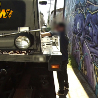 Two hot babes getting fucked in a truck