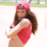 Crissy Moran plays ball