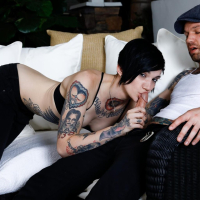 Kinky Tattooed Nikki Hearts spreads for a Dick