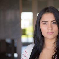 Adorable babe teen Giselle Mari lets us see her marvelous boobs