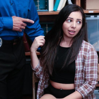 Nasty Teen Luna Leve blowing some older Guy