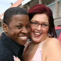 Fat Peaches Larue gives head and gets rammed by black guy