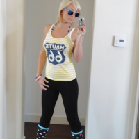 Blonde teen Lexi Swallow taking naked self shots in mirror