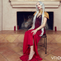 Braylin Bailey gets her cunt smashed while cosplaying Castlevania